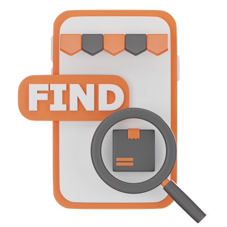 Find Product  3D Icon