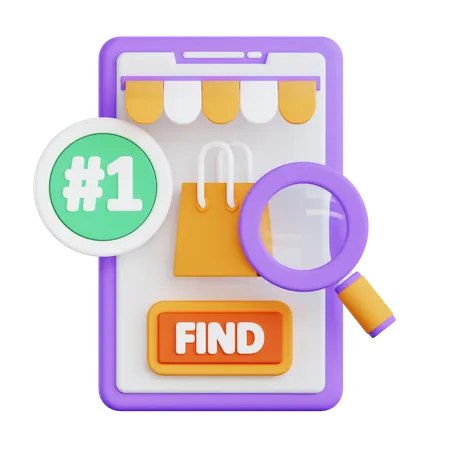 Find Product 3D Icon