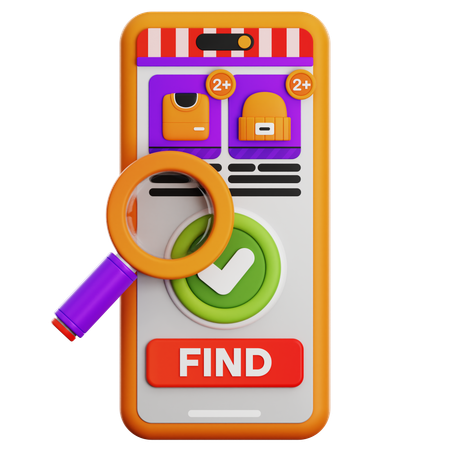 Find Product 3D Icon