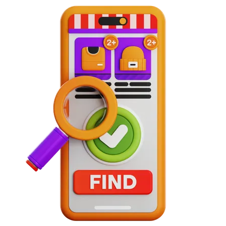 FIND PRODUDCT  3D Icon