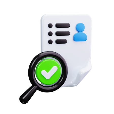 Find Resume  3D Icon