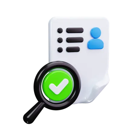 Find Resume  3D Icon