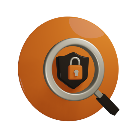 Find Security  3D Icon