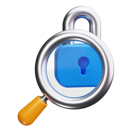 Find Security  3D Icon