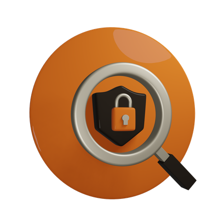 Find Security  3D Icon