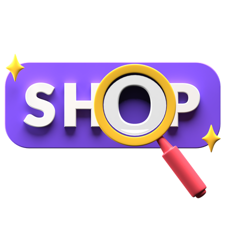 Find Shop  3D Icon