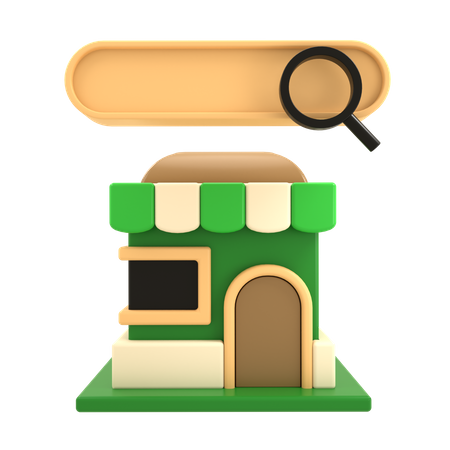 Find Shop 3D Icon