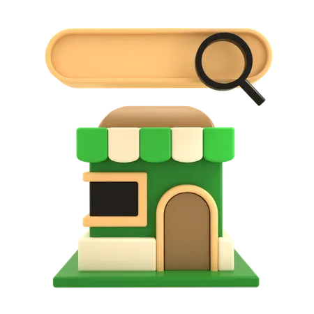 Find Shop 3D Icon