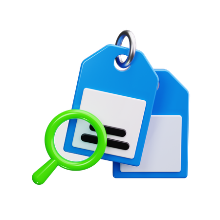 Find Tag  3D Icon