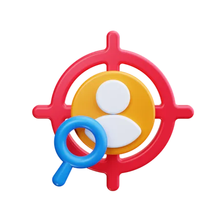 Find Target Client  3D Icon