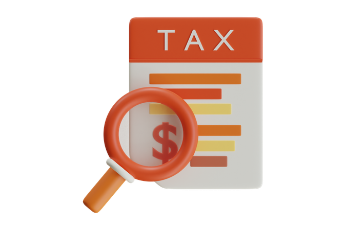 Find Tax  3D Icon