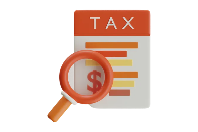 Find Tax  3D Icon