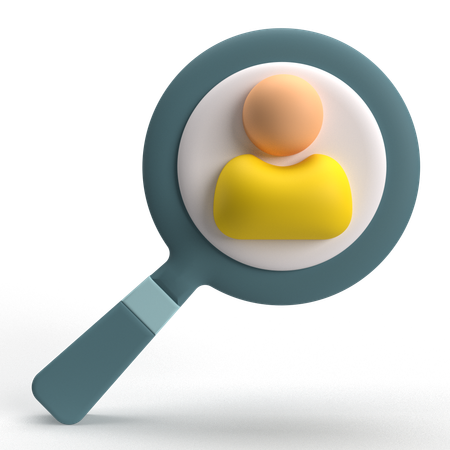 Find User  3D Icon