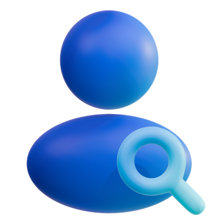 Find User  3D Icon