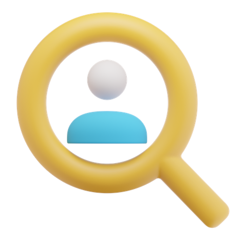 사용자 찾기  3D Icon