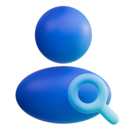 Find User  3D Icon