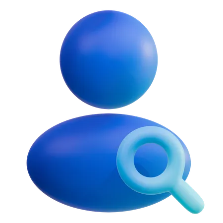 Find User  3D Icon