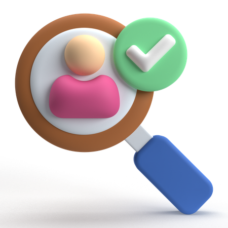 Find User  3D Icon