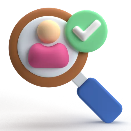 Find User  3D Icon