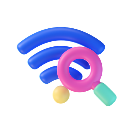 Find Wifi  3D Icon