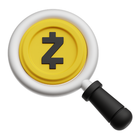 Find Zcash  3D Icon