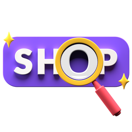 Shop finden  3D Illustration