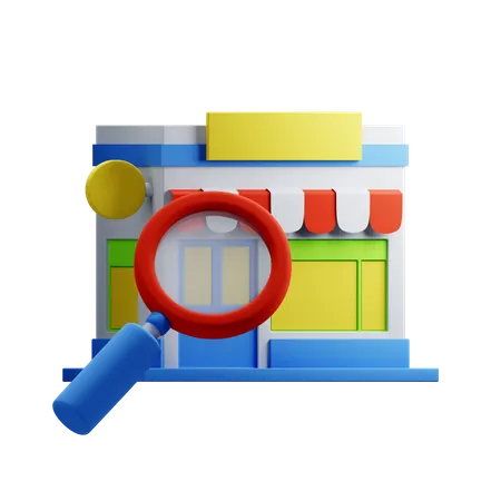 Finden Sie den Händler  3D Icon