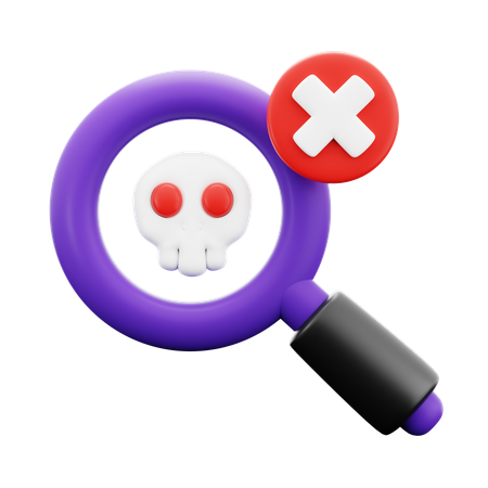 Finding Cyber Bug  3D Icon