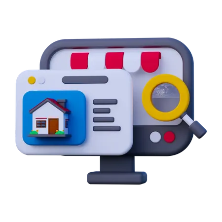 Finding House  3D Icon