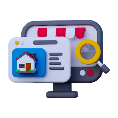 Finding House  3D Icon