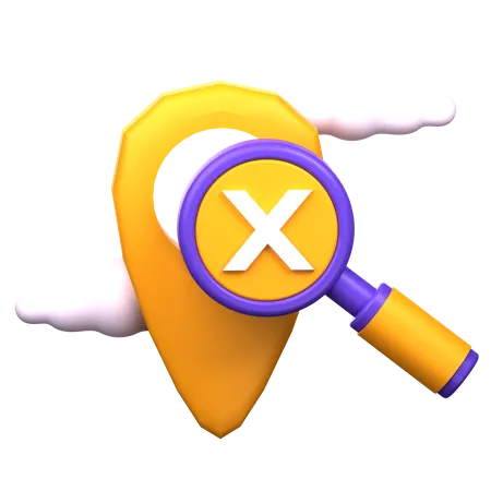 Finding Location Error  3D Icon