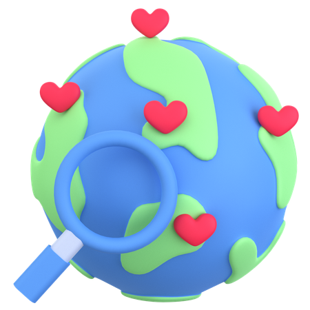 Finding Love Online  3D Icon
