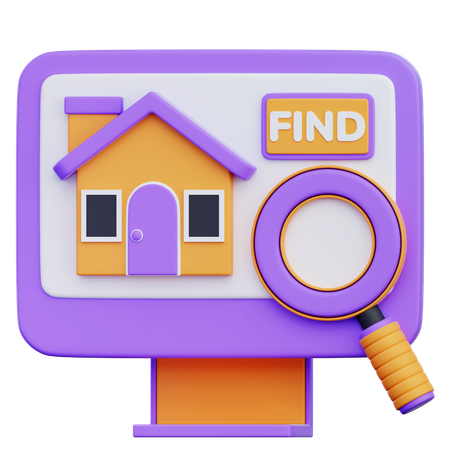 Finding Property  3D Icon