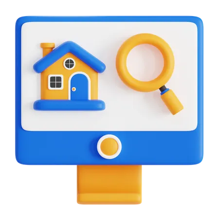 Finding Property  3D Icon