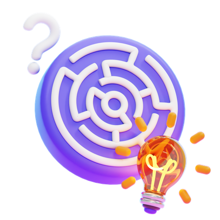 FINDING SOLUTION  3D Icon