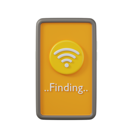 Finding Wifi  3D Icon