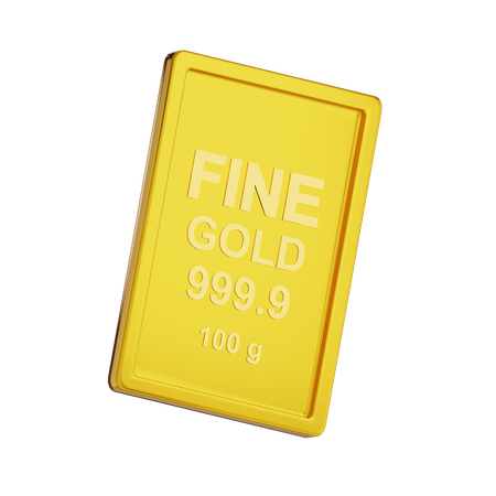 Fine Gold 100 g  3D Icon