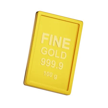 Fine Gold 100 g  3D Icon