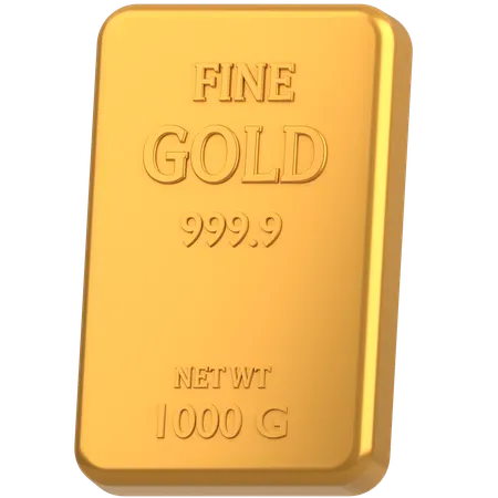 Fine gold 1000g  3D Icon