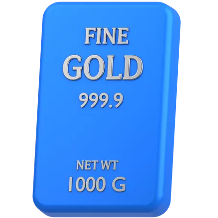 Fine gold 1000g  3D Icon