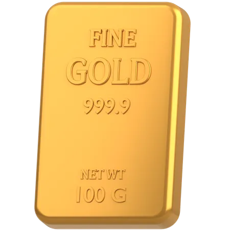 Fine gold 100G  3D Icon