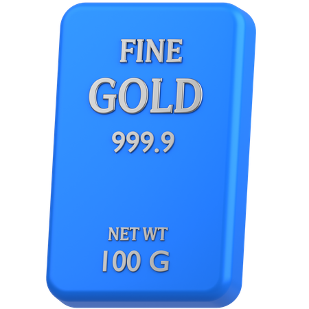 Fine gold 100G  3D Icon