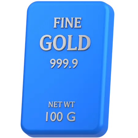 Fine gold 100G  3D Icon
