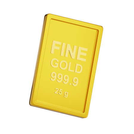 Fine Gold 25 g  3D Icon