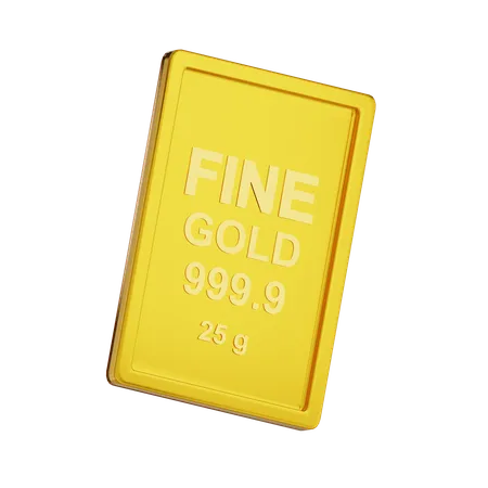 Fine Gold 25 g  3D Icon