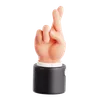 Finger Crossed Hand Gesture