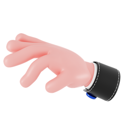 Finger kneifen Handbewegung  3D Icon