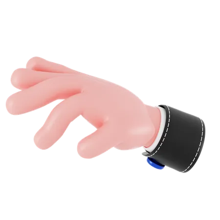 Finger kneifen Handbewegung  3D Icon