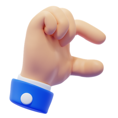 Finger kneifen Handbewegung  3D Icon