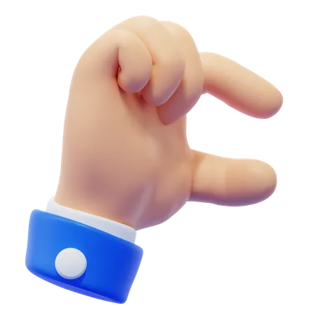 Finger kneifen Handbewegung  3D Icon